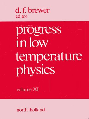 cover image of Progress in Low Temperature Physics